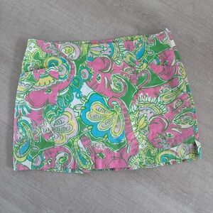 Lilly Pulitzer January Skort Chin Chin Retired Print -size 8